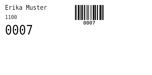 Formular, Etikett 1