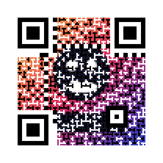Halftone QR, 300 dpi, HalftoneColor