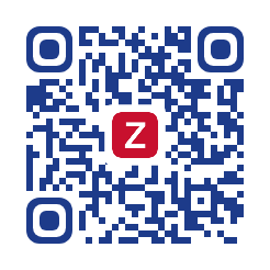 QR Code mit Logo und runden Findern