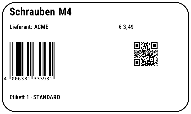 Label-Modell 1 – gerendert mit zplCore.com