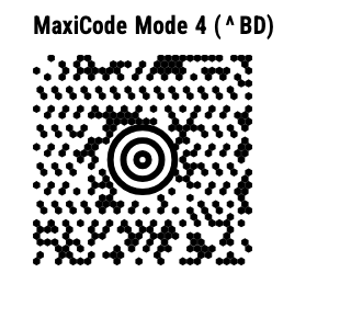 MaxiCode – gerendert mit zplCore.com